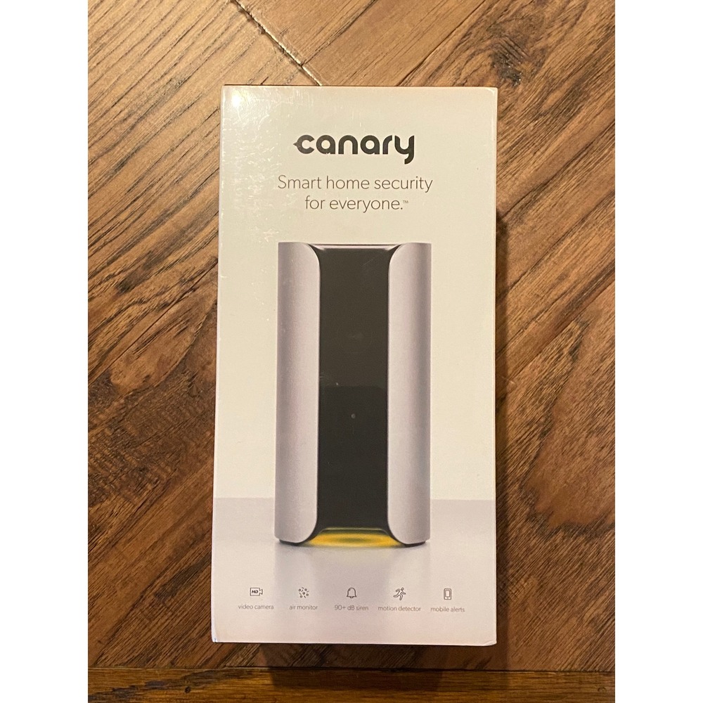 Canary All-In-One Smart Home Security Camera 1080p HD Siren Air Monitor Silver